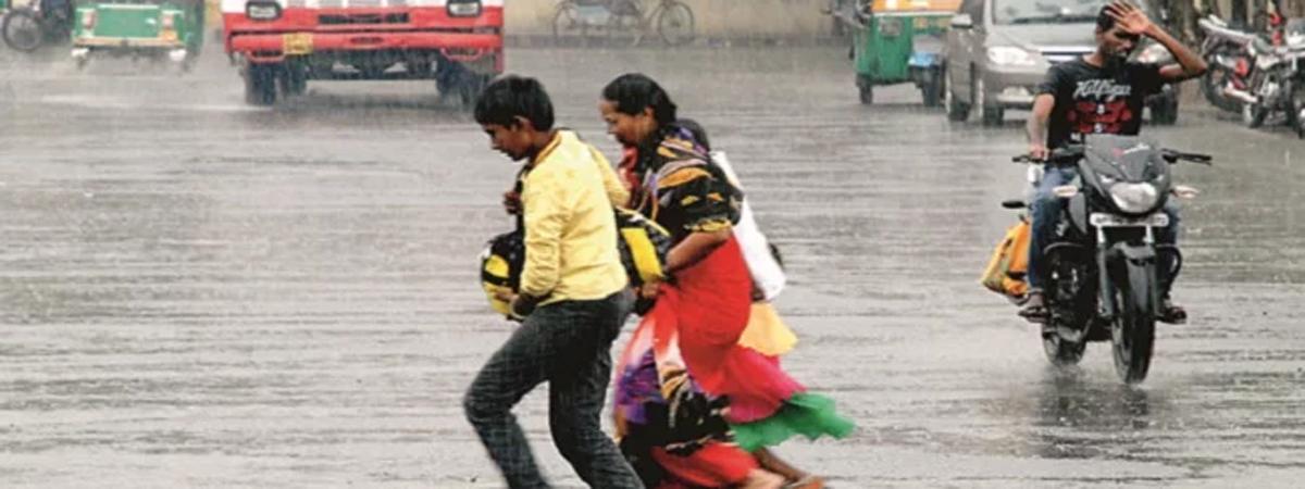 Rain disrupts normal life in Vijayawada city