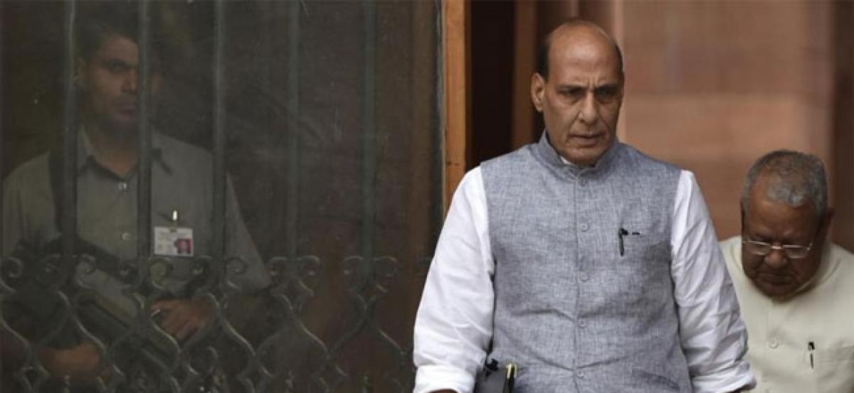 Pakistan conspiring to break up India: Rajnath Singh