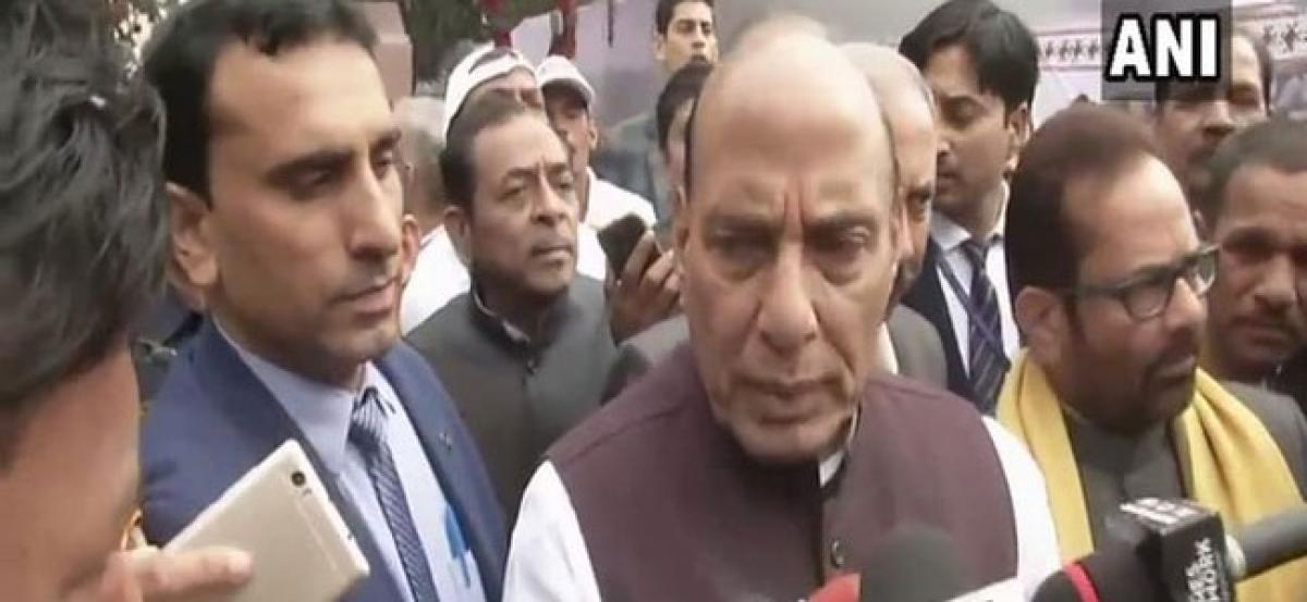 Search operation in Sunjwan to be concluded successfully, says Rajnath