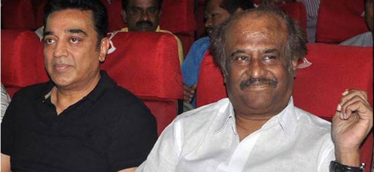 Rajini and I should ponder on tie-up, says Kamal Haasan; Only time will tell: Rajinikanth