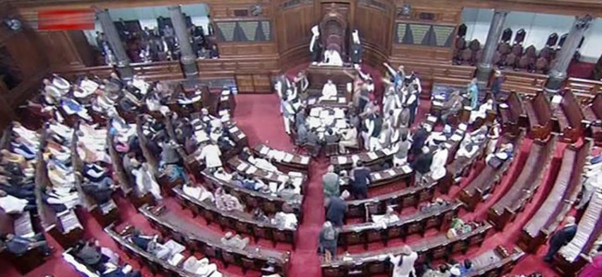 Rajya Sabha  adjourns till 2 PM following oppn uproar over many issues