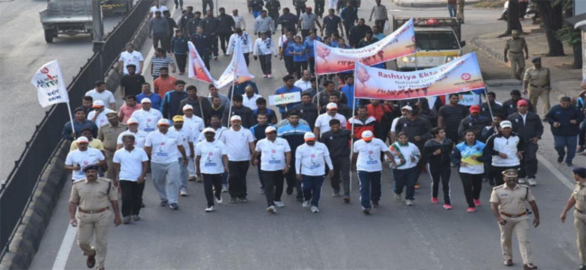 South Central Railway conducts Run for Unity