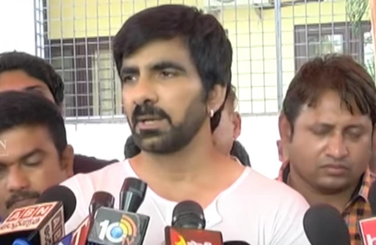 Ravi Teja appears in front of media after brother Bharaths demise