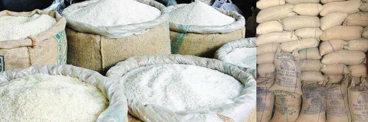Sleuths of the Vigilance and Even department seize rice worth ₹8.83 lakhs