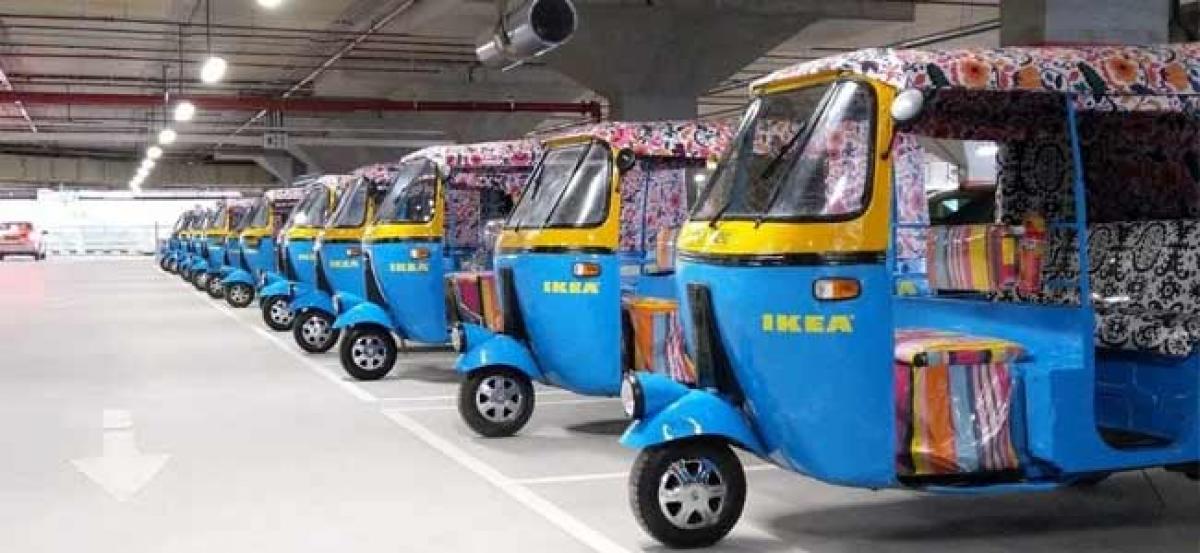 Ikea’s Hyderabad store delivers via solar-powered rickshaws