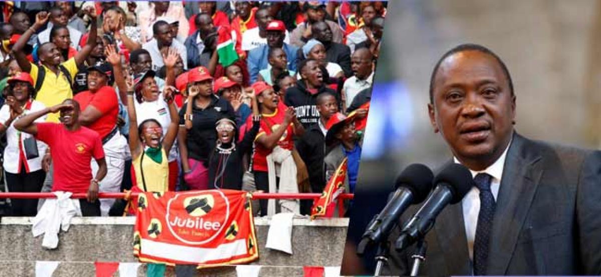 Kenyan president to be sworn-in as opposition prepares rival rally