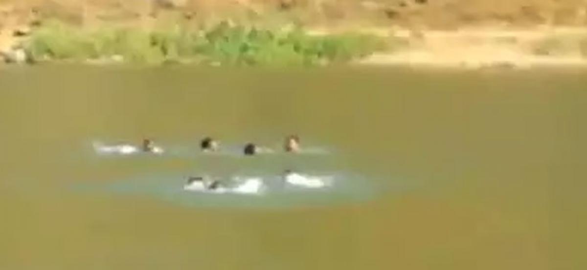 Upset with wife, man pushes three kids into river in Chittoor