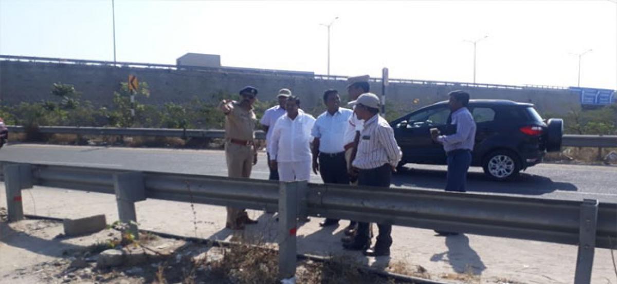 Road diversion at outer ring road