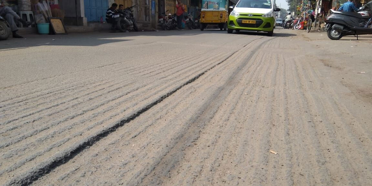 Milled road turns mishap-prone in Hyderabad