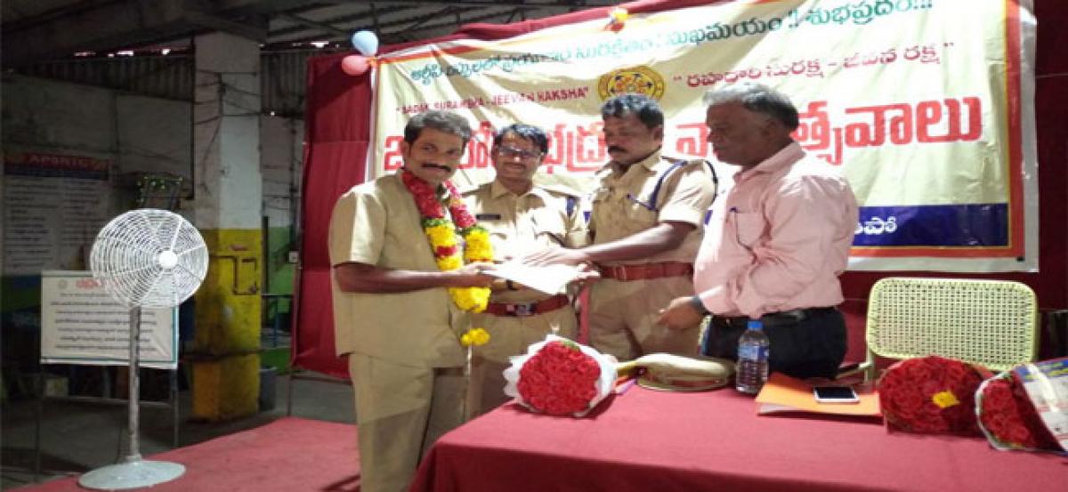 RTC felicitates best drivers