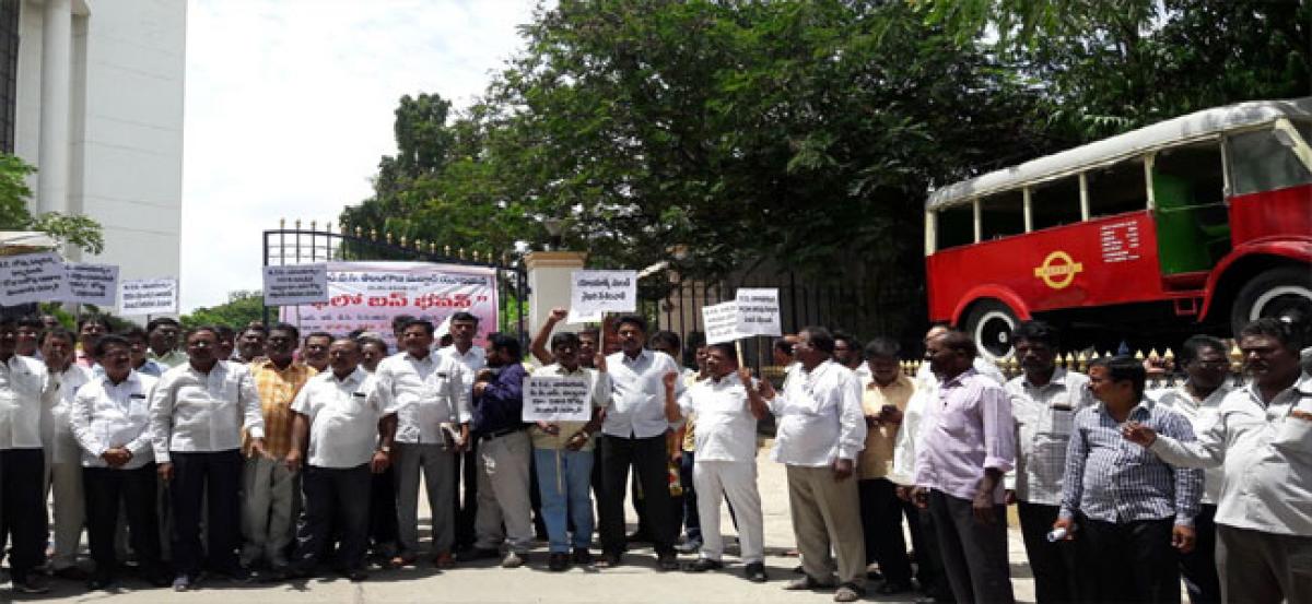 CCS members protest for release of dues