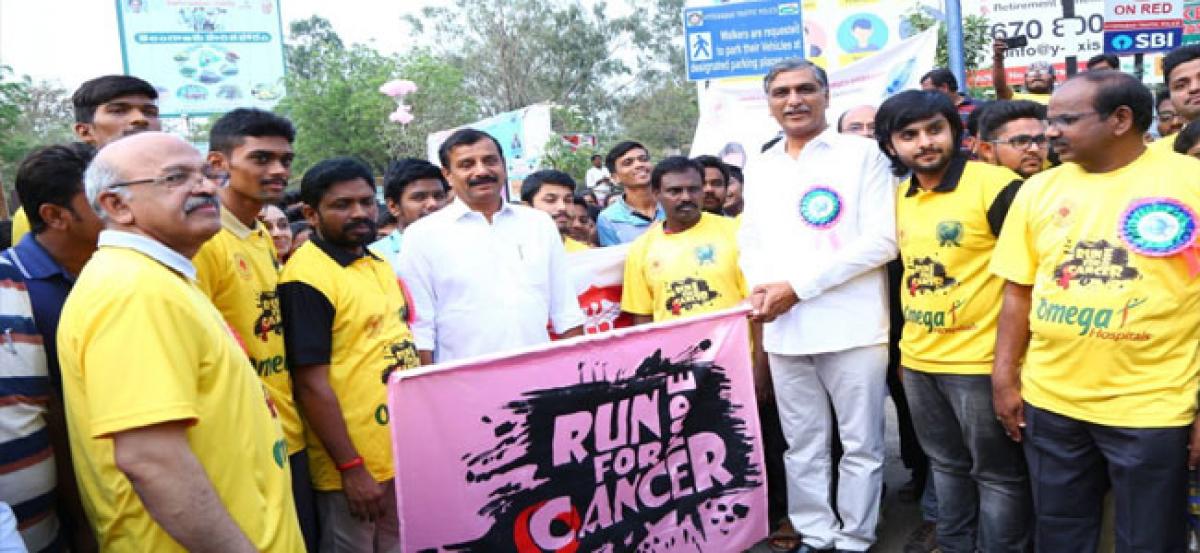 Harish Rao launches 3K cancer awareness run