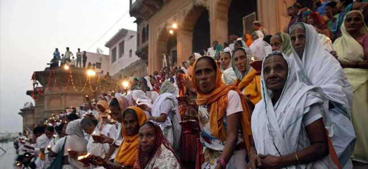With diyas and Rangolis, Vrindavan widows celebrate green Diwali