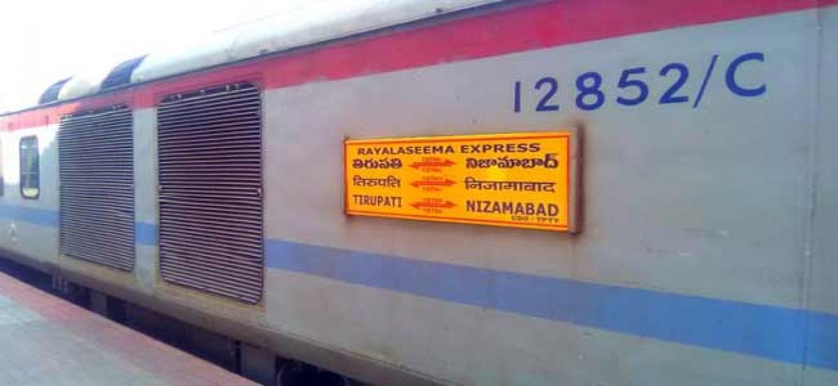 Rayalaseema Express derails in Telangana, passengers safe