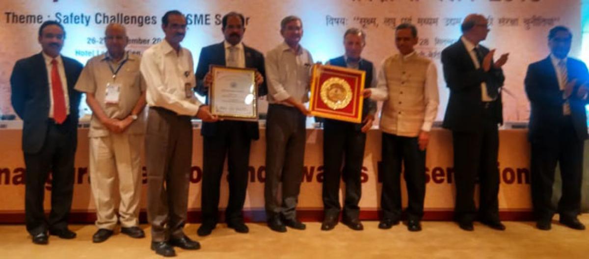 Simhadri power plant bags national safety award