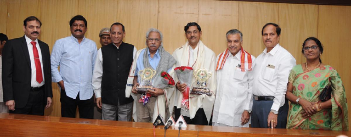 Sahitya Akademi Award winners feted