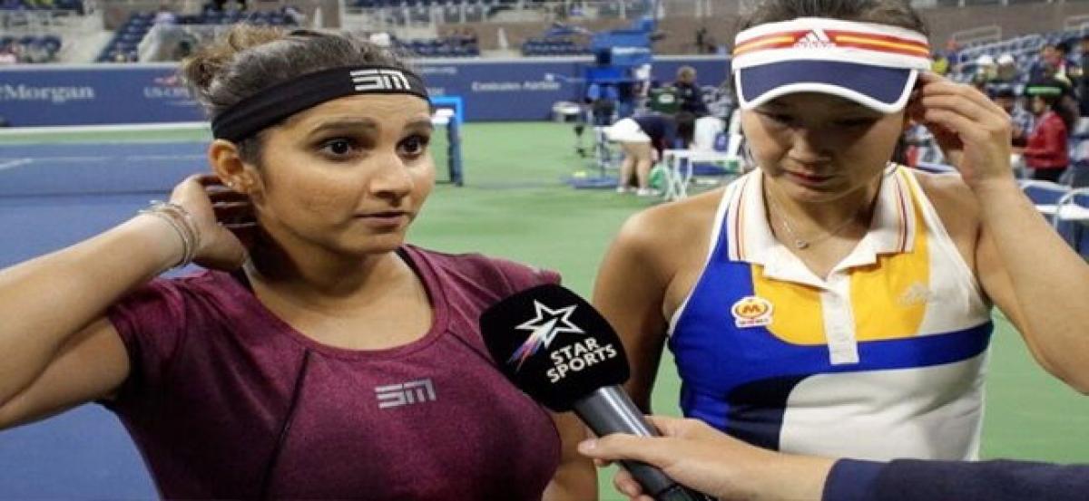 Sania Mirza in doubles quarterfinals