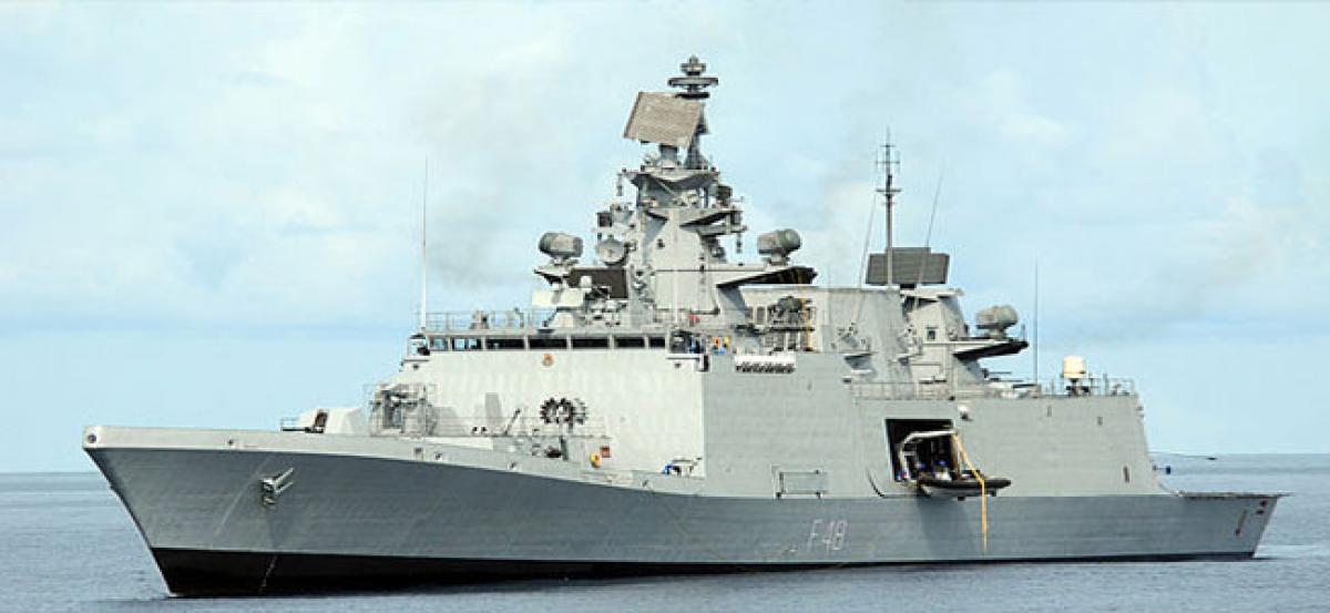 INS Satpura, Kadmatt leave for  Singapore  on four-day trip