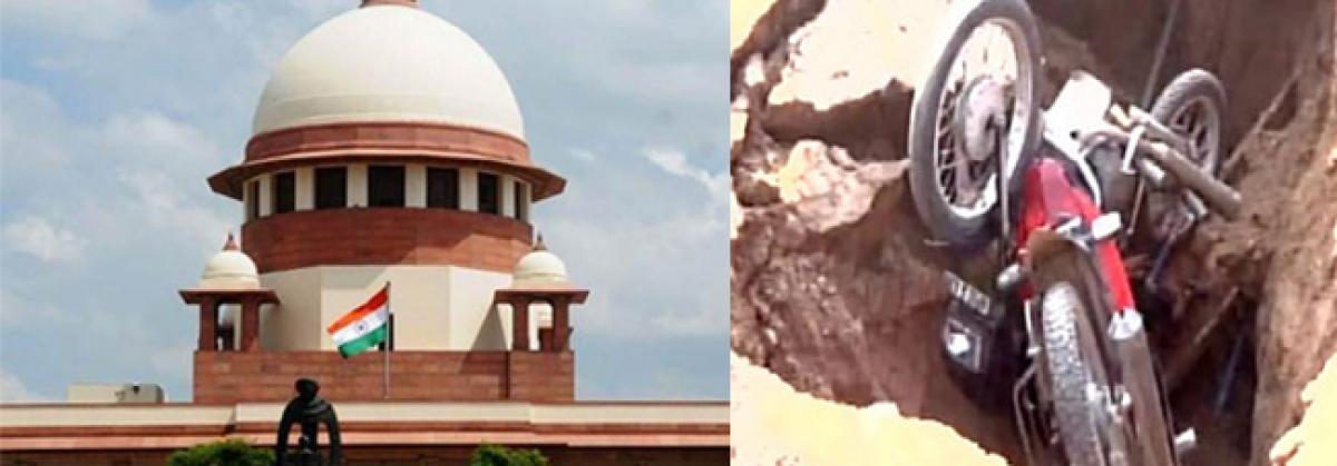 Death in pothole accidents frightening: SC