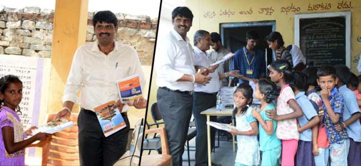 GITAMites distribute notebooks to needy children