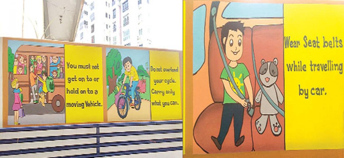 Sanghamitra School promotes road safety