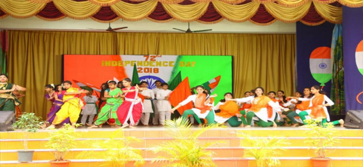 All Saints High School at Abids celebrates Independence Day