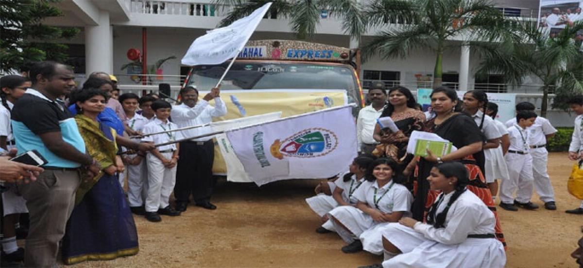 Pallavi School, Wheelathon gesture to Kerala