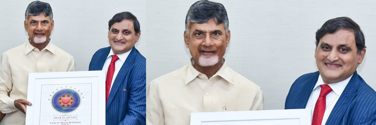 Andhra Pradesh Economic Development Board wins Skoch Gold Award