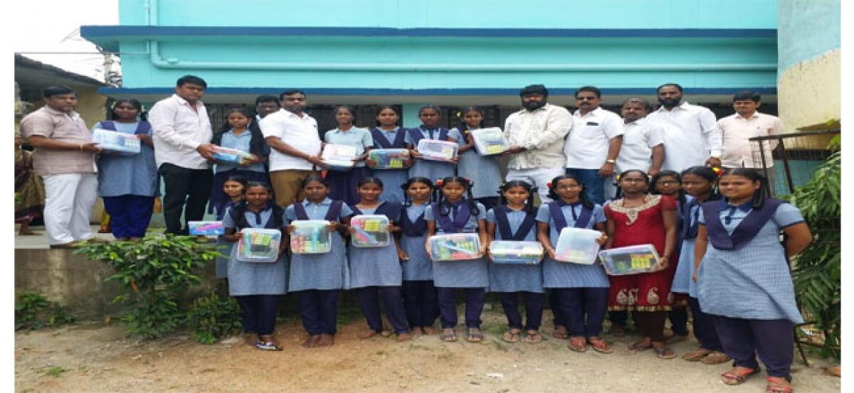 KCR health kits distributed to government school girls