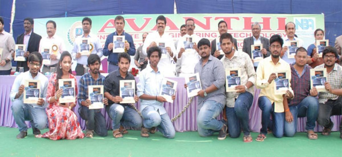 Science fair held at Avanthi Engineering College