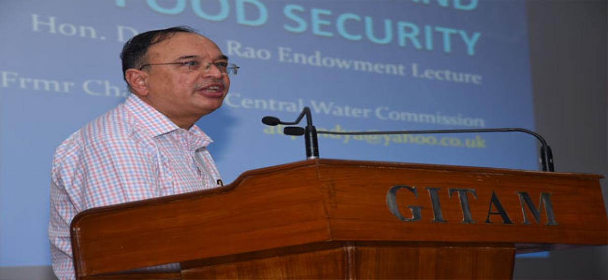 Water security is a multi-dimensional strategy: Ex-CWC chief