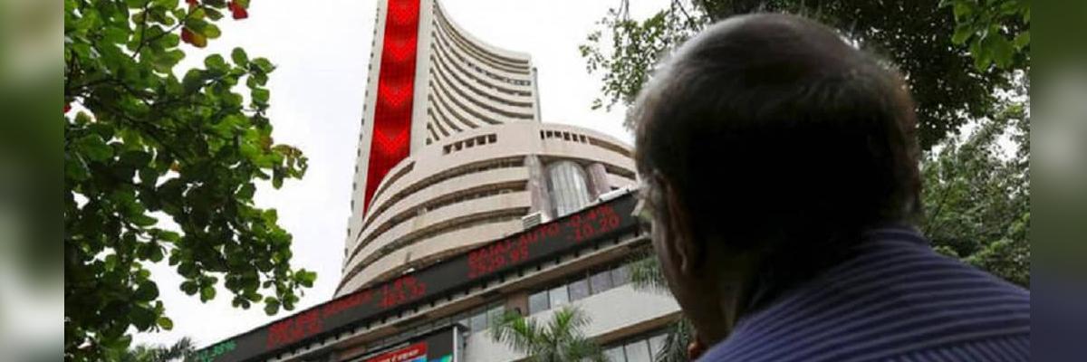 Equity indices open in red; Sensex down 180 points