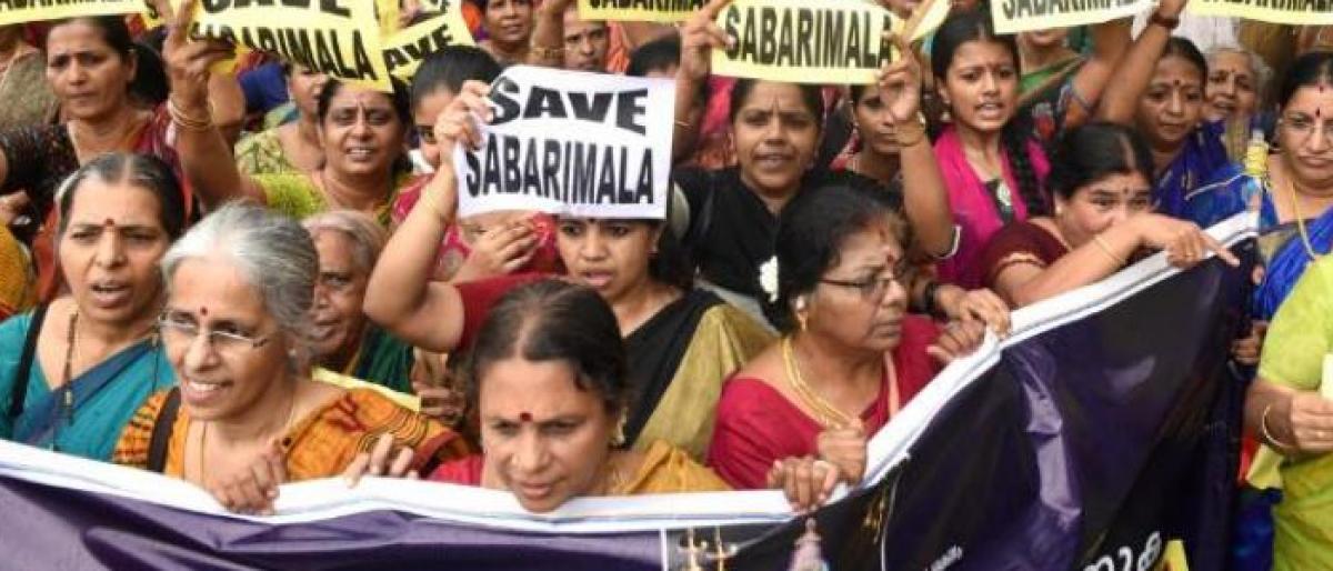 Midnight clashes at Sabarimala; BJP, RSS protest outside Kerala CM’s house