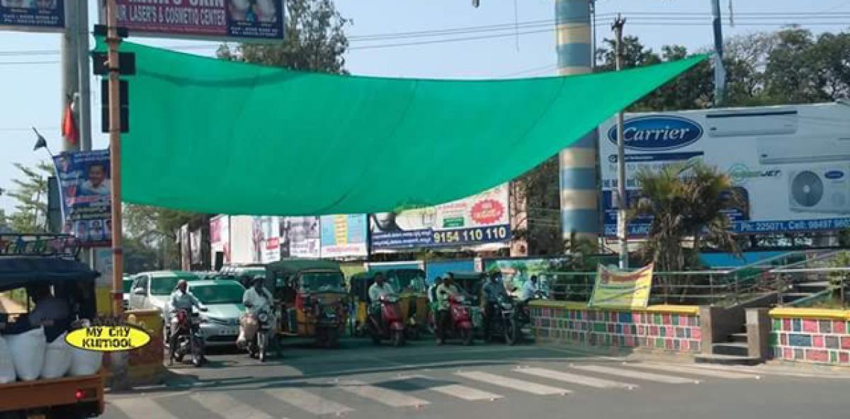 Shade nets provide relief to motorists