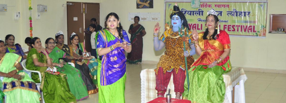 Hariyali Teej celebrated at NTPC-Ramagundam