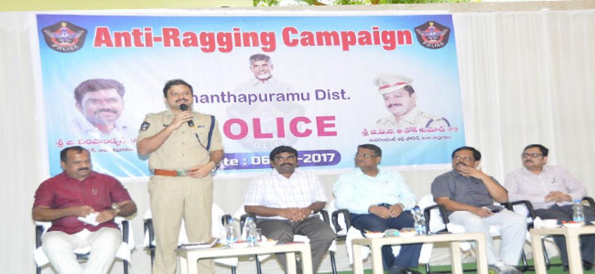 Create awareness on anti-ragging law