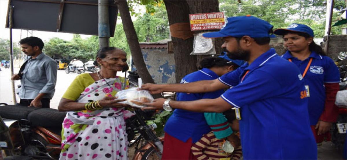 Sky Foundation distributes food to the poor