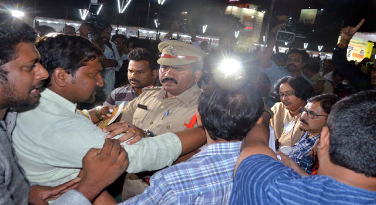 Telugu poet faces protests at book fest