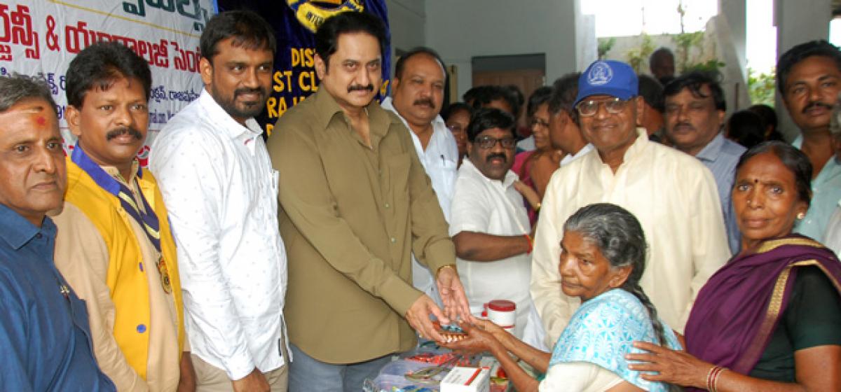 Giving medical aid to the underprivileged