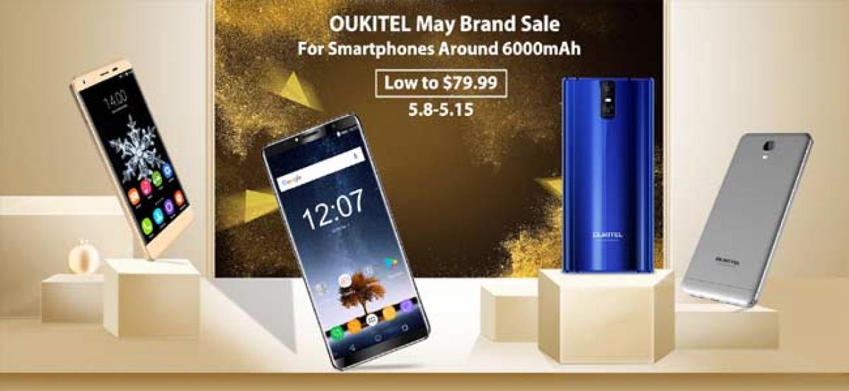 OUKITEL releases Brand sale for smartphones around 6000mAh, low to $79.99