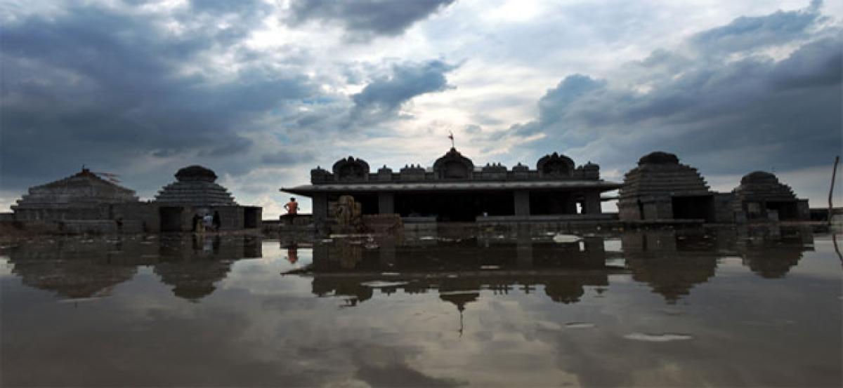 Sangameswara temple flooded