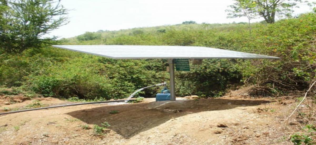 Solar power for borewells of SC, ST farmers