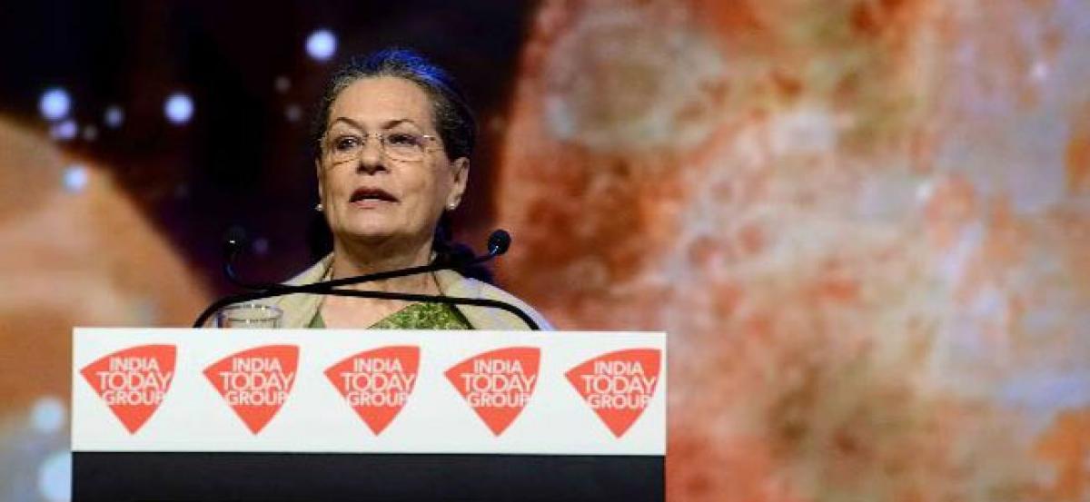 Like-minded parties need to sink local differences: Sonia Gandhi