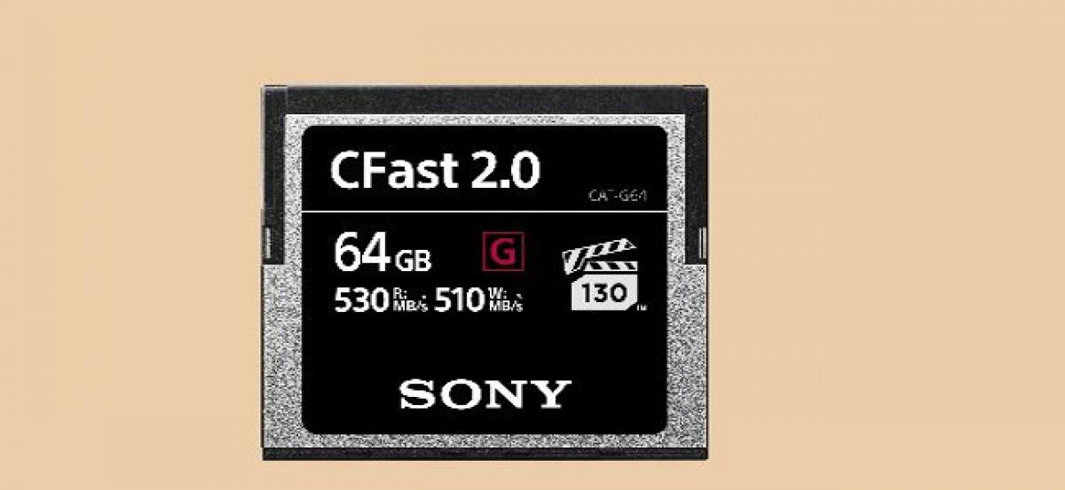 Sony expands pro  memory card line-up with CFast range