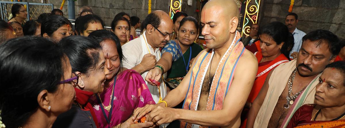 TTD EO Anil Kumar Singhal launches Soubhagyam at Tiruchanur temple
