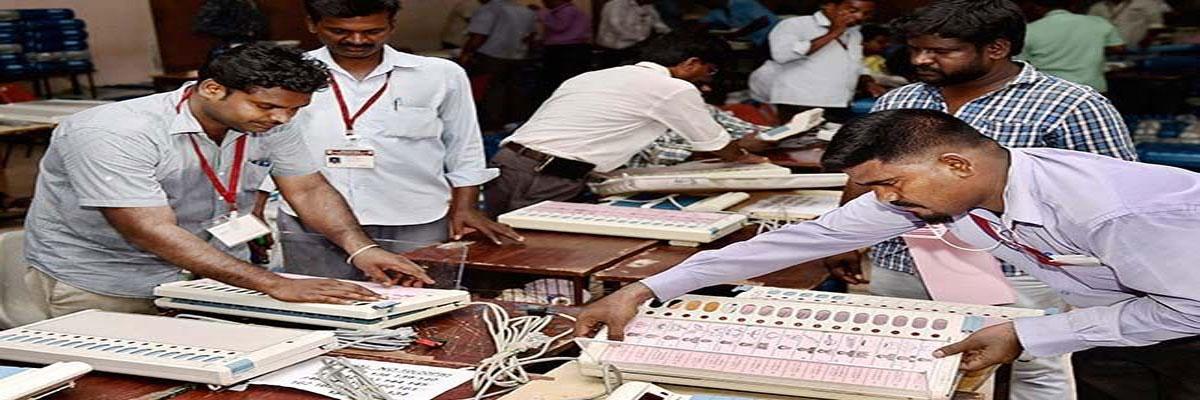 SP Chandrashekhar Reddy inspects security arrangements for vote counting