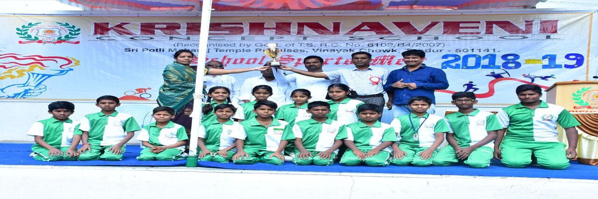 Krishnaveni School holds sports meet