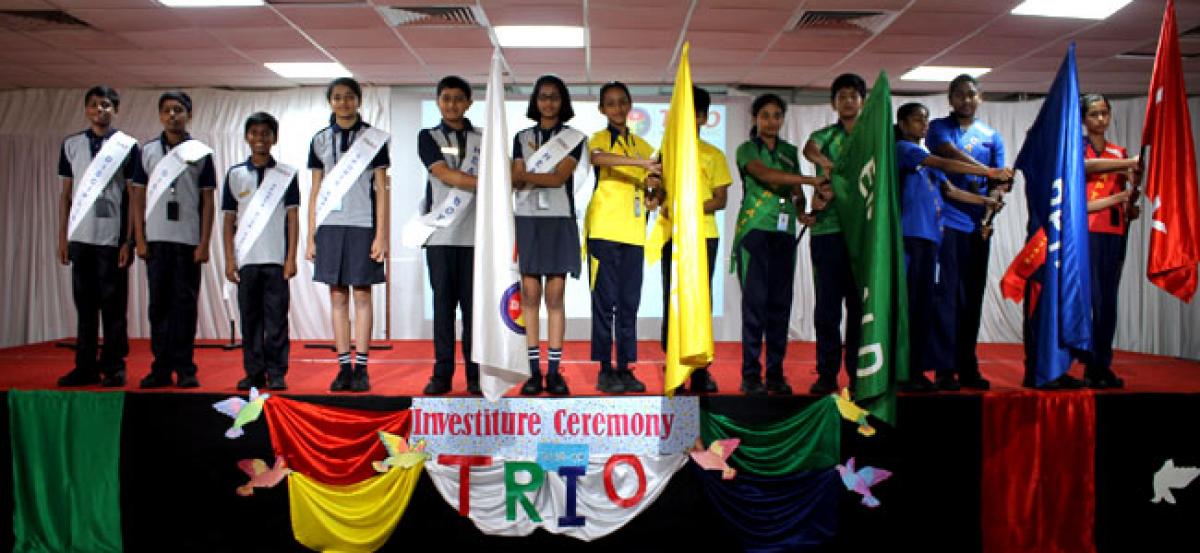 Trio World School Hosts Investiture Ceremony for 2018-19