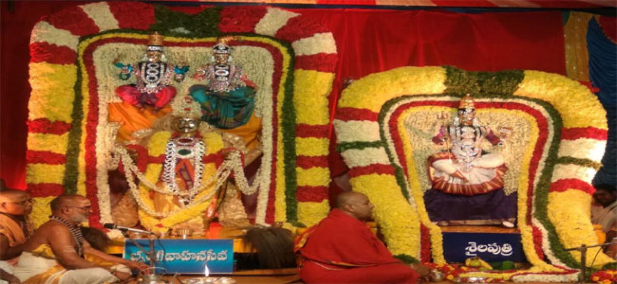 Bhramaramba Mahotsavams begin on colourful note at Srisailam