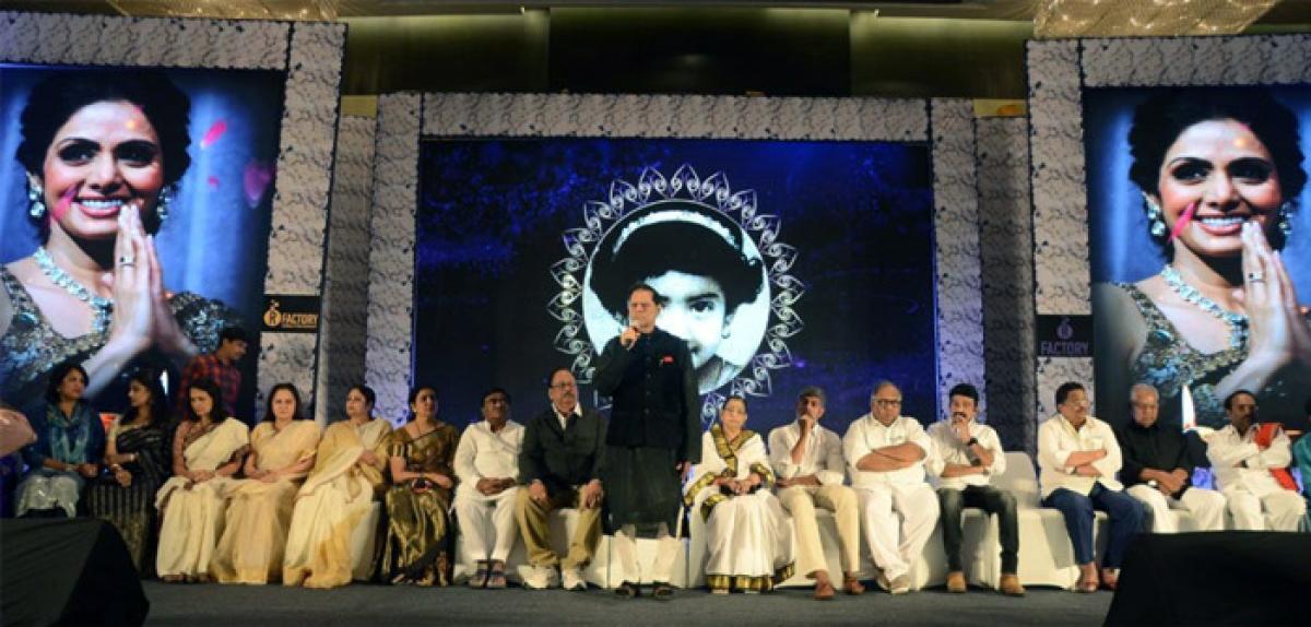 Videos: Condolence Meet for Sridevi In Hyderabad